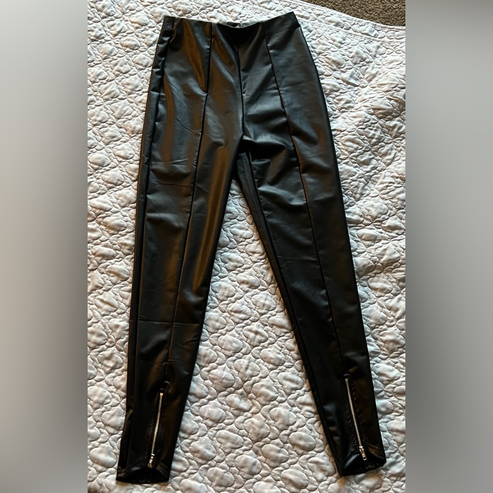 SHEIN SXY High Waist PU Leather Skinny Pants